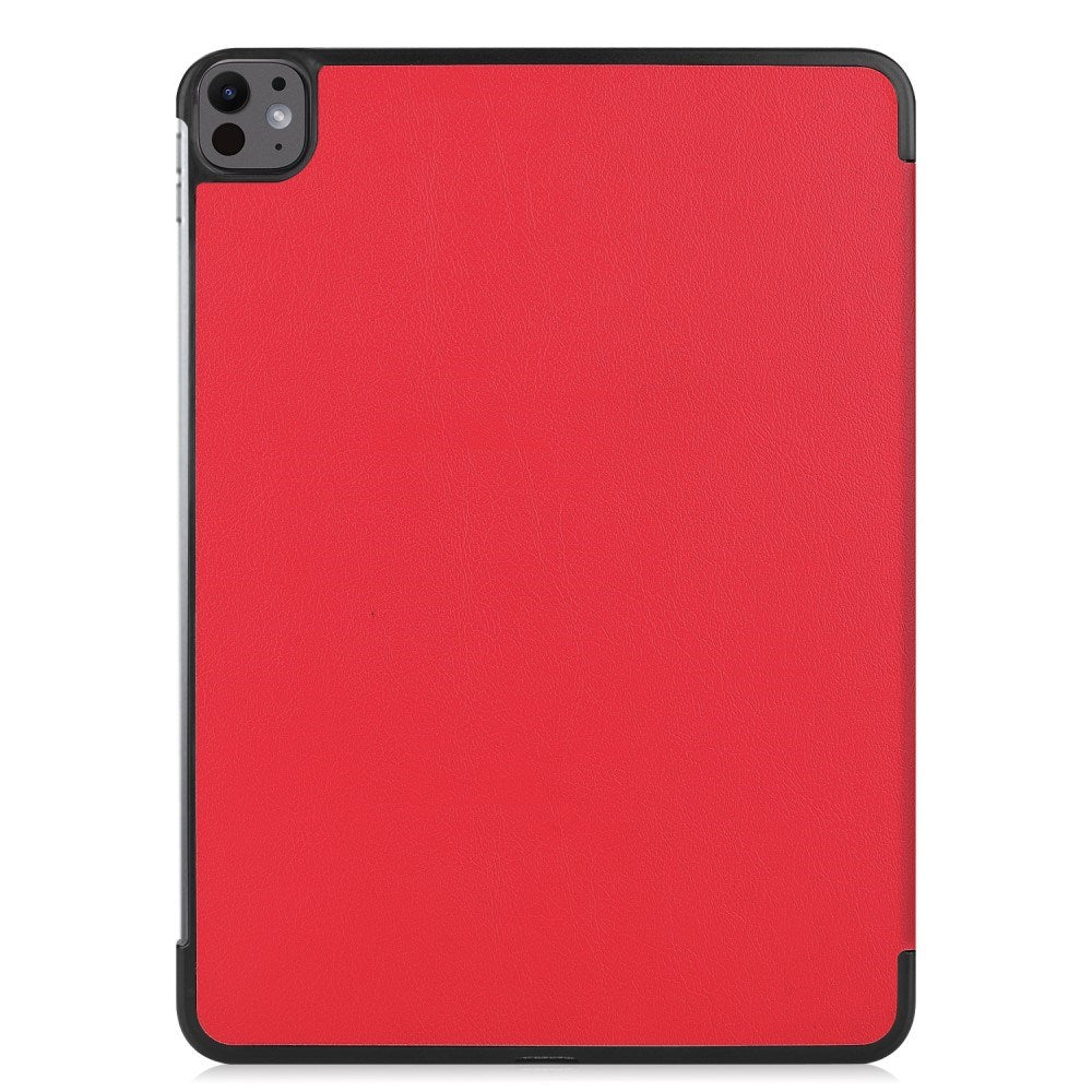 EIDERWOOD iPad Pro 13" (2025 / 2024) Tri-Fold Skinn Flip Deksel - Rød
