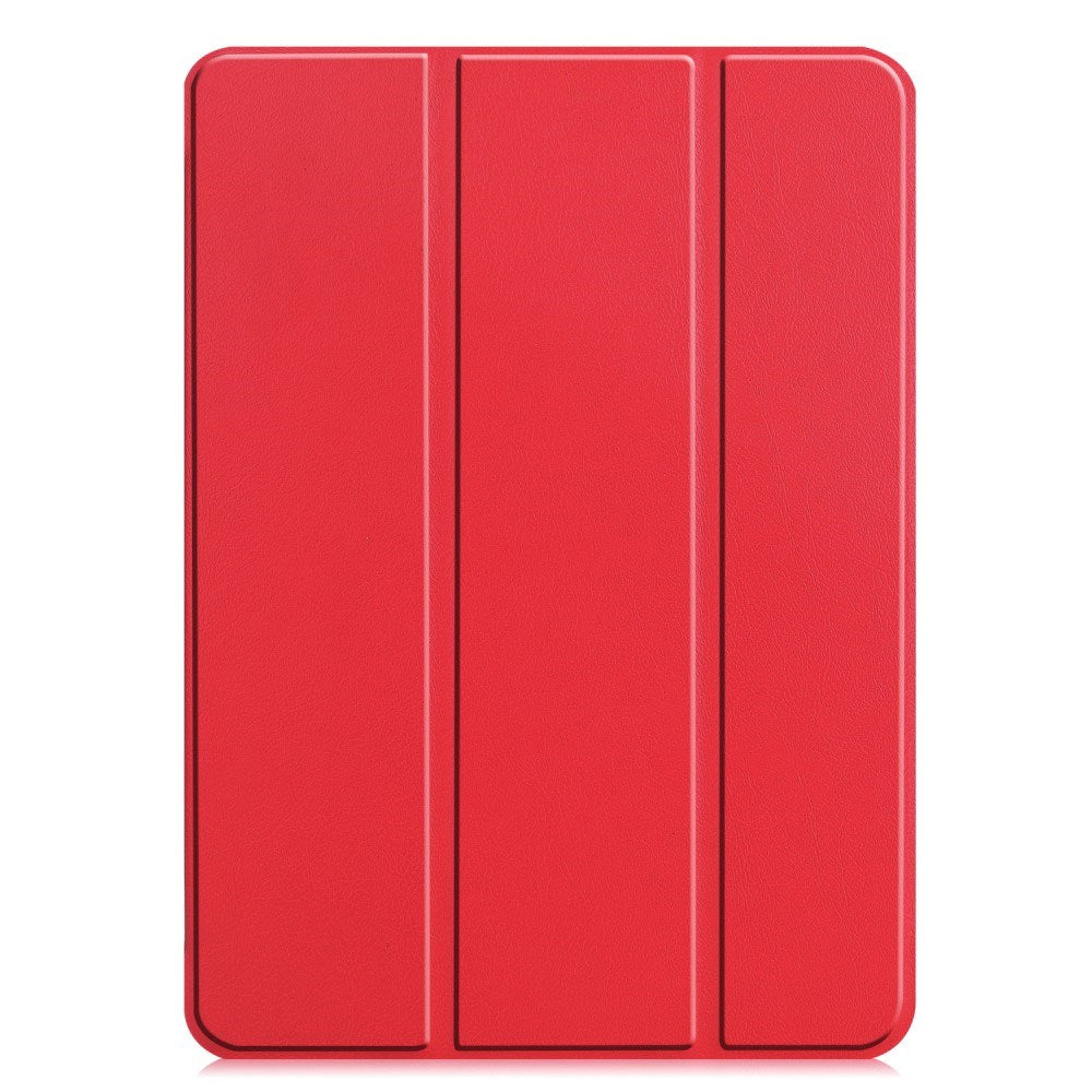 EIDERWOOD iPad Pro 13" (2025 / 2024) Tri-Fold Skinn Flip Deksel - Rød