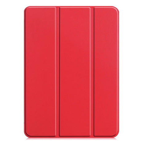 EIDERWOOD iPad Pro 13" (2025 / 2024) Tri-Fold Skinn Flip Deksel - Rød