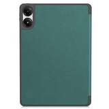EIDERWOOD Xiaomi Redmi Pad Pro Tri-Fold Kunst Skinn Deksel med Stylus Pencil Holder - Grønn