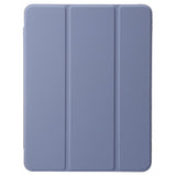 EIDERWOOD iPad Pro 13" (2025 / 2024) Tri-Fold Kunst Skinn Deksel med Apple Pencil Holder - Lilla