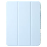 EIDERWOOD iPad Pro 13" (2025 / 2024) Tri-Fold Kunst Skinn Deksel med Apple Pencil Holder - Lyse Blå