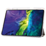 EIDERWOOD iPad Pro 13" (2025 / 2024) Tri-Fold Kunst Skinn Deksel med Apple Pencil Holder - Creme