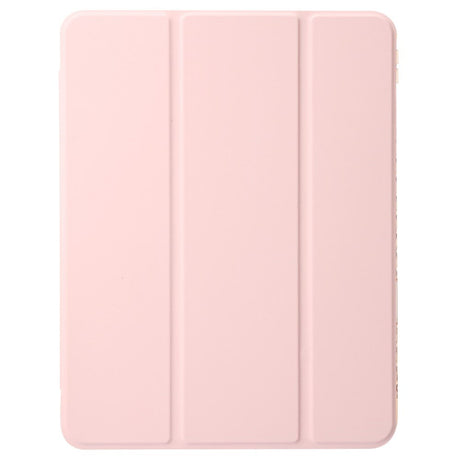 EIDERWOOD iPad Pro 11" (2025 / 2024) Tri-Fold Kunst Skinn Deksel med Apple Pencil Holder - Rosa