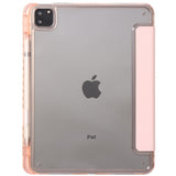 EIDERWOOD iPad Pro 11" (2025 / 2024) Tri-Fold Kunst Skinn Deksel med Apple Pencil Holder - Rosa