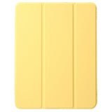 EIDERWOOD iPad Pro 11" (2025 / 2024) Tri-Fold Kunst Skinn Deksel med Apple Pencil Holder - Gul