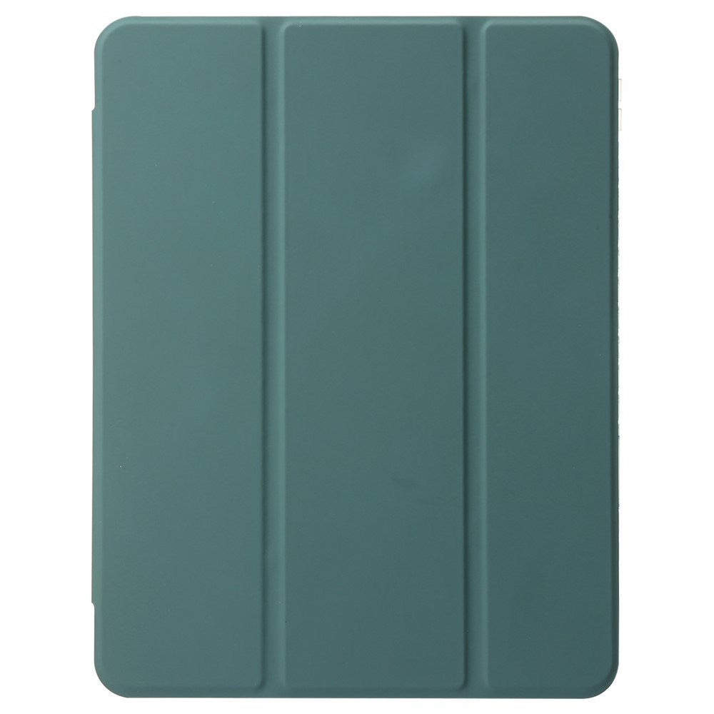 EIDERWOOD iPad Pro 11" (2025 / 2024) Tri-Fold Kunst Skinn Deksel med Apple Pencil Holder - Grønn