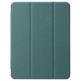 EIDERWOOD iPad Pro 11" (2025 / 2024) Tri-Fold Kunst Skinn Deksel med Apple Pencil Holder - Grønn