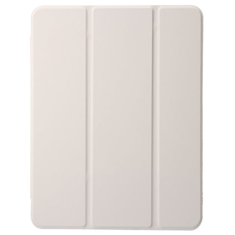 EIDERWOOD iPad Pro 11" (2025 / 2024) Tri-Fold Kunst Skinn Deksel med Apple Pencil Holder - Grå