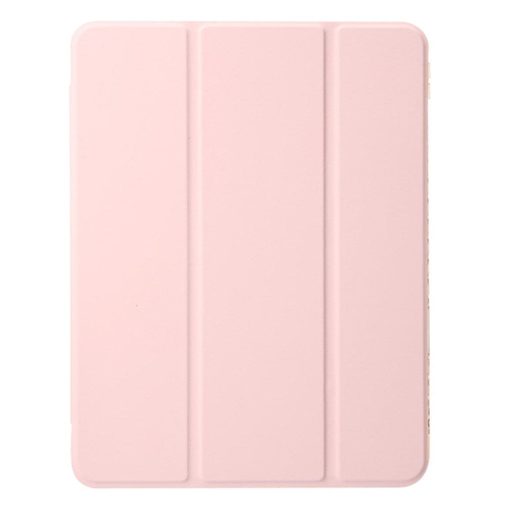 EIDERWOOD iPad Air 11" (2026 / 2025 / 2024) Tri-Fold Kunst Skinn Deksel med Apple Pencil Holder - Rosa