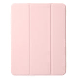 EIDERWOOD iPad Air 11" (2026 / 2025 / 2024) Tri-Fold Kunst Skinn Deksel med Apple Pencil Holder - Rosa