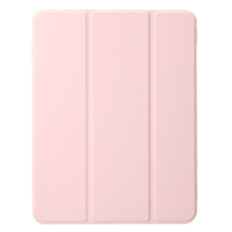 EIDERWOOD iPad Air 11" (2026 / 2025 / 2024) Tri-Fold Kunst Skinn Deksel med Apple Pencil Holder - Rosa