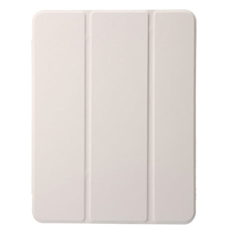 EIDERWOOD iPad Air 11" (2026 / 2025 / 2024) Tri-Fold Kunst Skinn Deksel med Apple Pencil Holder - Grå