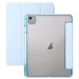 EIDERWOOD iPad Air 11" (2026 / 2025 / 2024) Tri-Fold Kunst Skinn Deksel med Apple Pencil Holder - Lilla