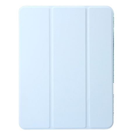 EIDERWOOD iPad Air 11" (2026 / 2025 / 2024) Tri-Fold Kunst Skinn Deksel med Apple Pencil Holder - Lilla