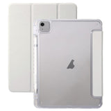 EIDERWOOD iPad Air 13" (2026 / 2025 / 2024) Tri-Fold Kunst Skinn Deksel med Apple Pencil Holder - Grå