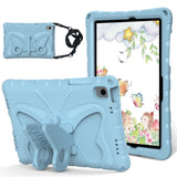 Samsung Galaxy Tab A11+ (Plus) / A9+ (Plus) EIDERWOOD Butterfly Kickstand Barnedeksel - Lys Blå