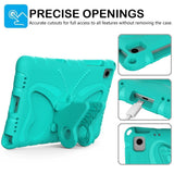Samsung Galaxy Tab A11+ (Plus) / A9+ (Plus) EIDERWOOD Butterfly Kickstand Barnedeksel - Turkis