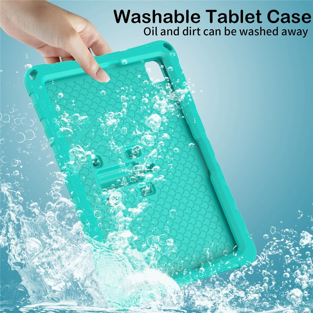 Samsung Galaxy Tab A11+ (Plus) / A9+ (Plus) EIDERWOOD Butterfly Kickstand Barnedeksel - Turkis