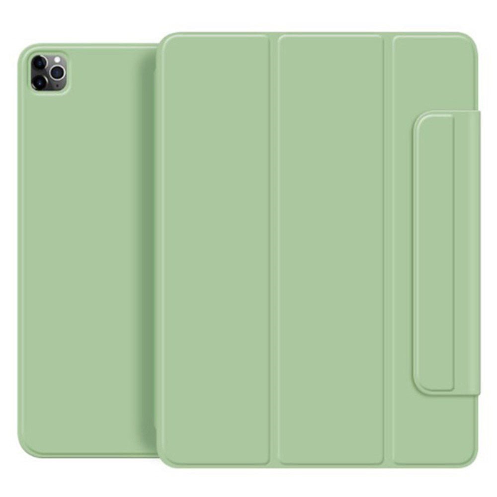 EIDERWOOD iPad Pro 11" (2025 / 2024) Magnetisk Tri-Fold Flip Deksel - Lysegrønn