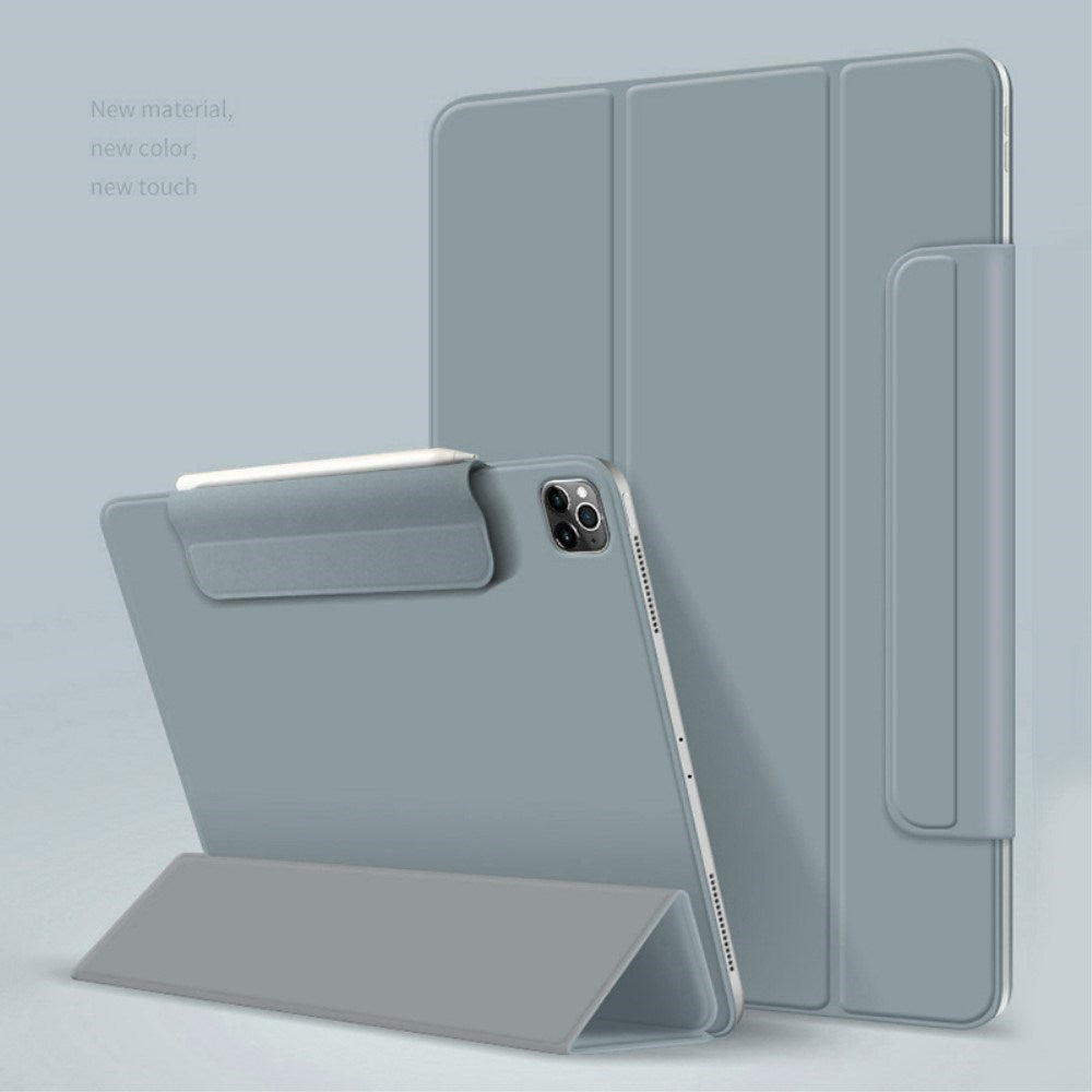 EIDERWOOD iPad Pro 13" (2025 / 2024) Magnetisk Tri-Fold Flip Deksel - Blå