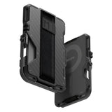 AULUMU Multifunksjonell Kortholder - MagSafe Kompatibel - Svart Carbon