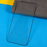 iPhone 16 Full Fit Skjermbeskytter - Svart Kant
