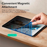 ESR iPad Air 11" (2026 / 2025 / 2024) Magnetisk Skjermbeskytter - Privacy - Svart / Gjennomsiktig
