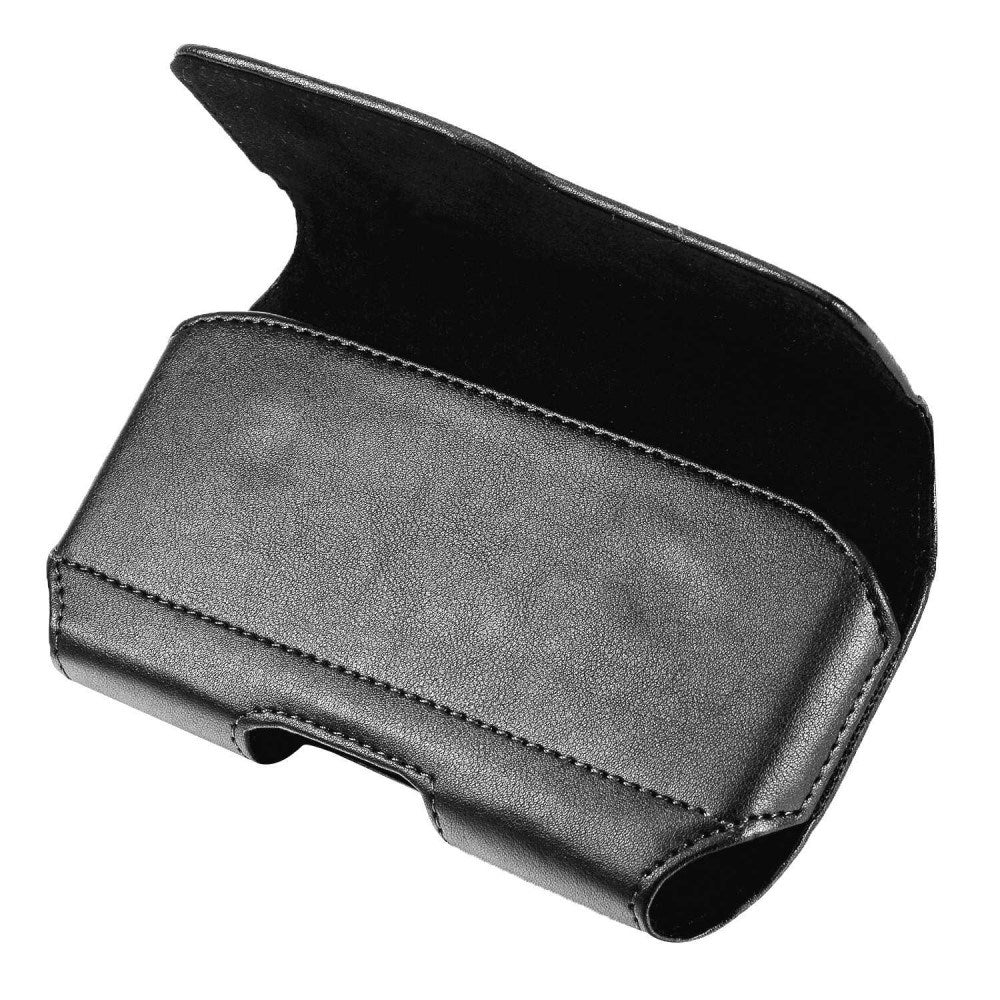 Universell Belteveske for Mobil - Elegant Kunstskinn - Maks. Mobil: 160 x 75 mm - Svart