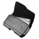Universell Belteveske for Mobil - Elegant Kunstskinn - Maks. Mobil: 160 x 75 mm - Svart