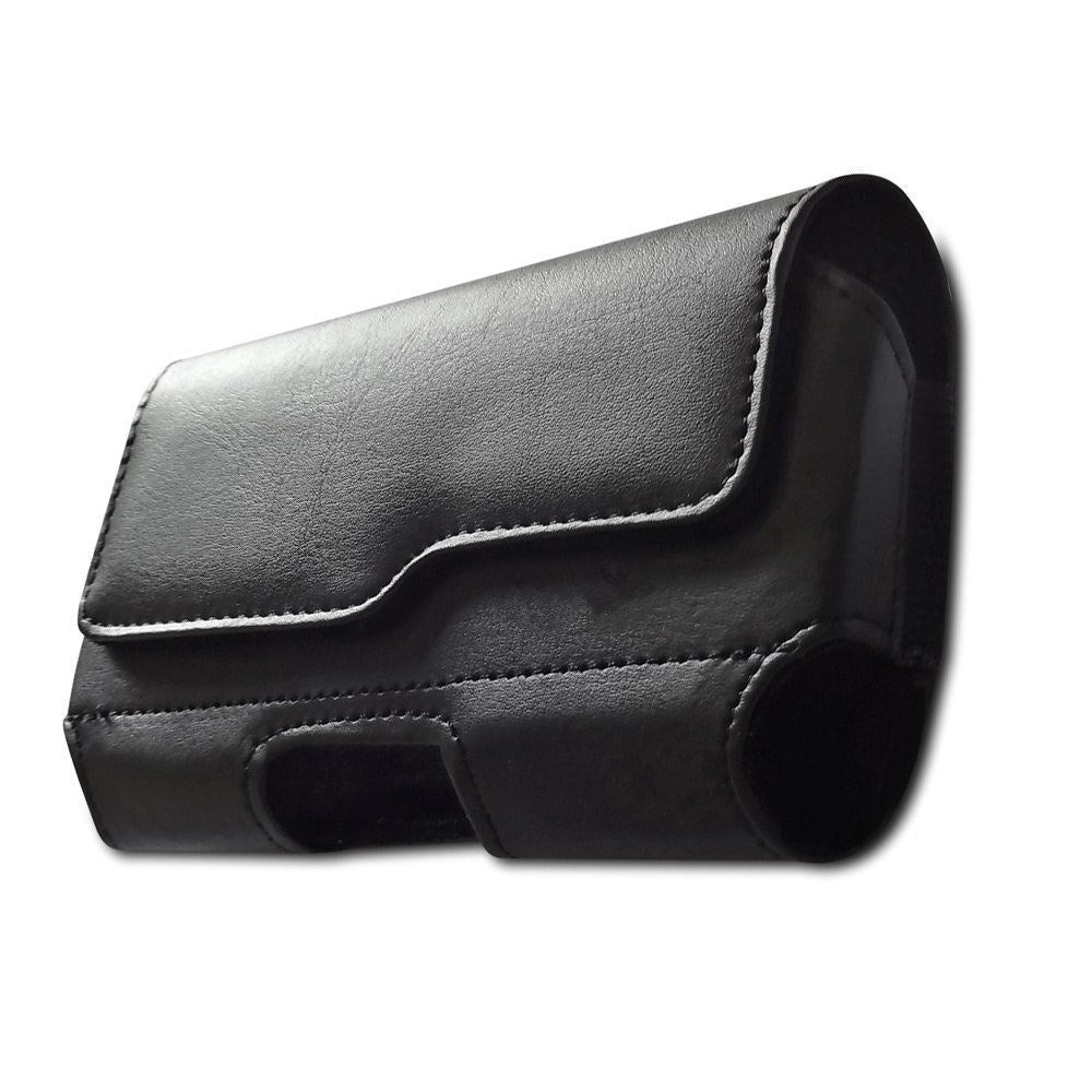 Universell Belteveske for Mobil - Elegant Kunstskinn - Maks. Mobil: 160 x 75 mm - Svart