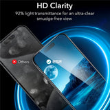 iPhone 16 Pro Max ESR Skjermbeskyttelse Herdet glass m. Monteringsramme - 2 stk - Gjennomsiktig