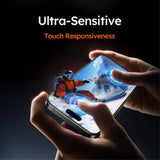 TORRAS iPhone 16 Pro Max Full Fit Herdet Skjermbeskyttelsesglass - Gjennomsiktig