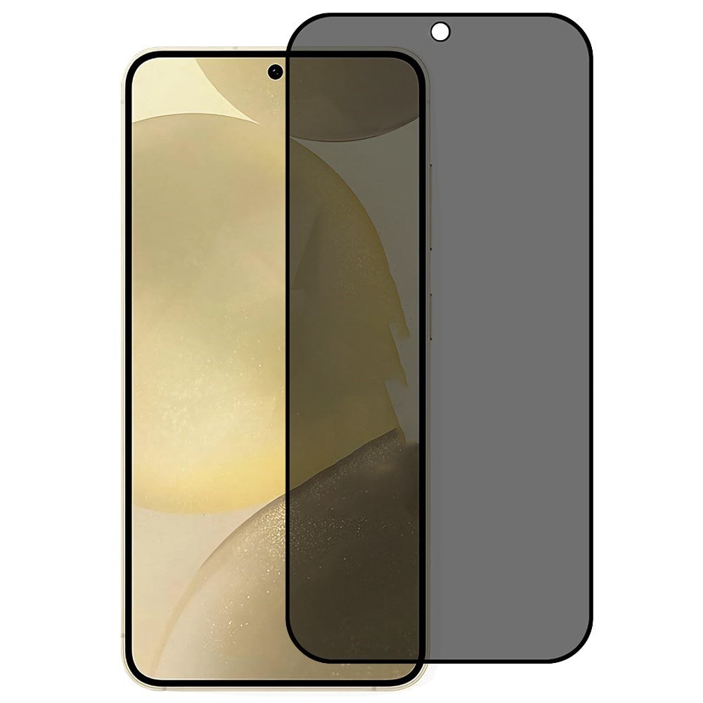 Samsung Galaxy S25+ (Plus) Full Fit Herdet Skjermbeskyttelsesglass - Privacy Funksjon - Gjennomsiktig