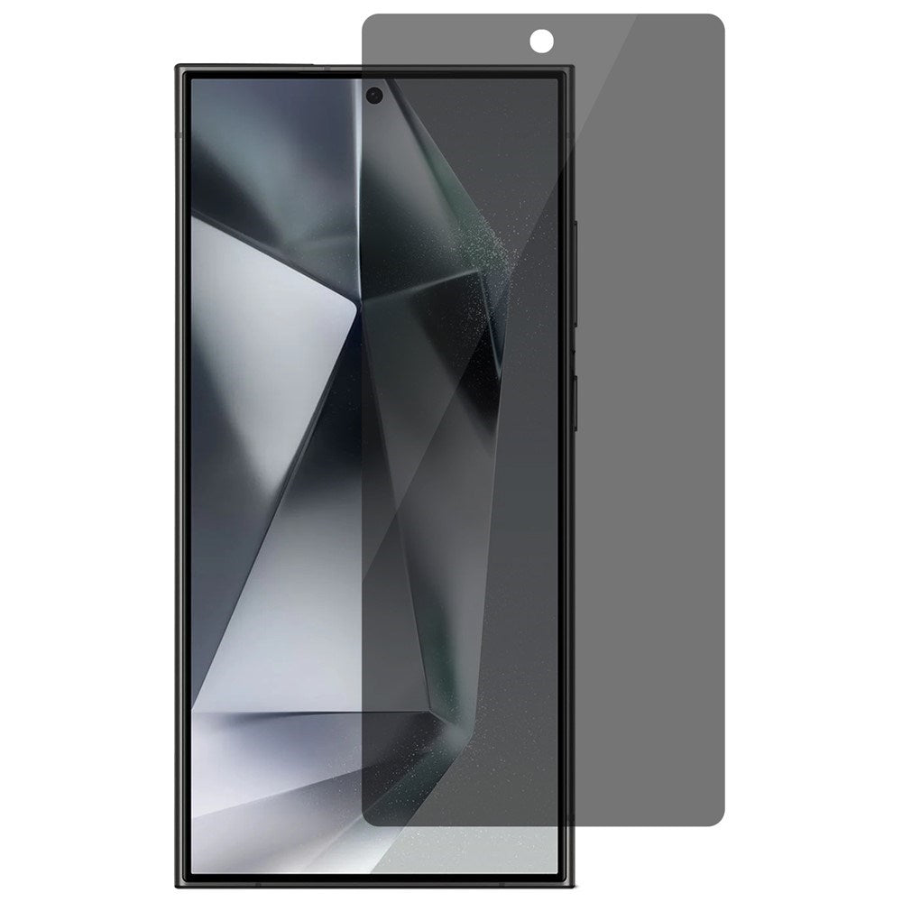Samsung Galaxy S25 Ultra Skjermbeskytter i Herdet Glass med Personvernfilter - Gjennomsiktig