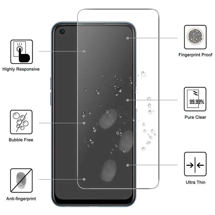 OnePlus 13R Herdet Glass Skjermbeskytter - Gjennomsiktig