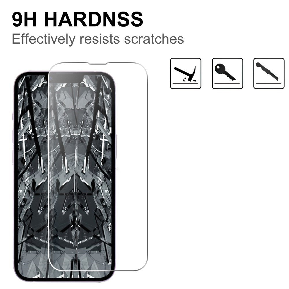 iPhone 17e / 16e Herdet Skjermbeskyttelsesglass - Gjennomsiktig