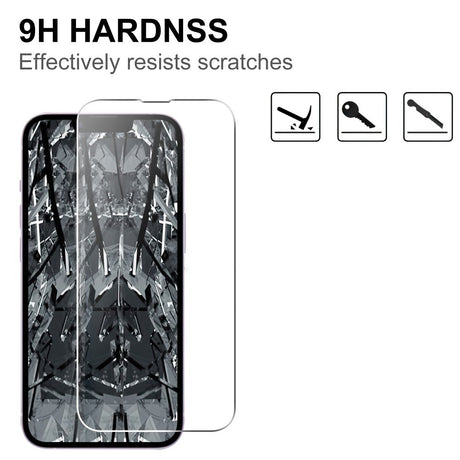 iPhone 17e / 16e Herdet Skjermbeskyttelsesglass - Gjennomsiktig