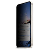 Google Pixel 9a Herdet Skjermbeskyttelsesglass - Full Fit - Privacy Funksjon - Gjennomsiktig
