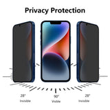 ENKAY iPhone 17e / 16e Anti-Spy Herdet Privacy Beskyttelsesglass - Gjennomsiktig