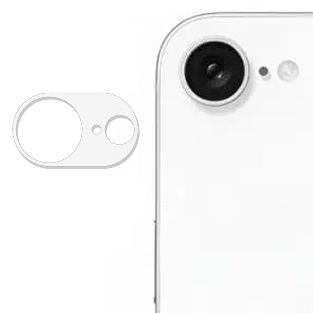 iPhone 17e / 16e Kameralinsebeskyttelsesglass - Gjennomsiktig