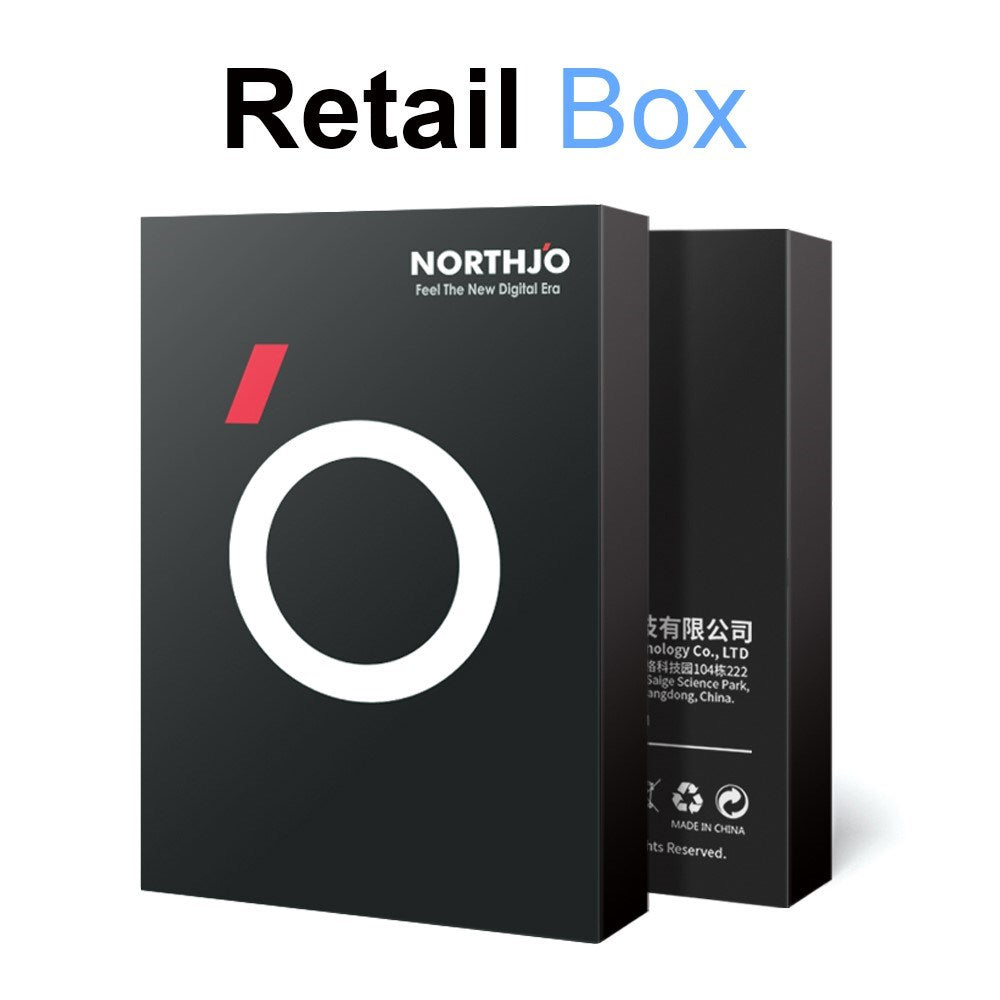 NORTHJO iPhone 17e / 16e Herdet Kameralinseglass - 2 stk. - Gjennomsiktig / Svart Kant
