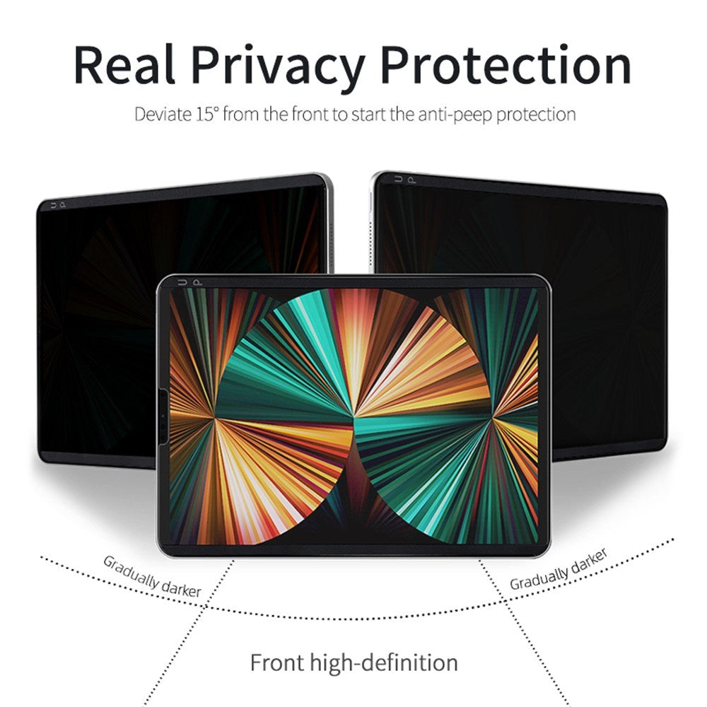 iPad Pro 11" (2024 / 2022  / 2021 / 2020 / 2018) Papirtekstur PET-Beskyttelsesfilm med Privacy - Gjennomsiktig