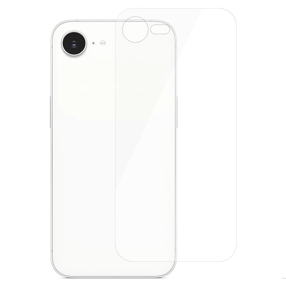 iPhone 17e / 16e Herdet Glass Beskyttelse for Bakside – Gjennomsiktig