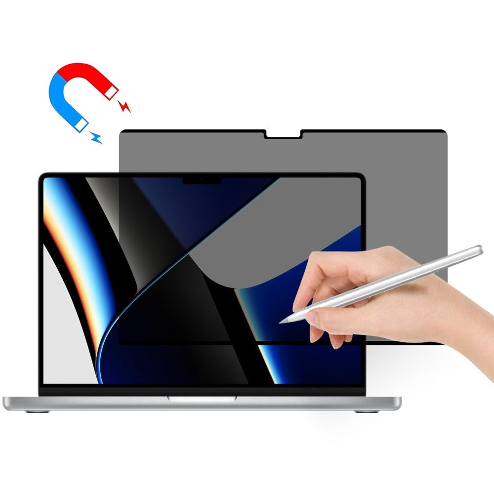 MacBook Pro 14 M5/M4/M3/M2/M1 (2026-2021) Magnetisk Privacy Skjermbeskytter – Gjennomsiktig