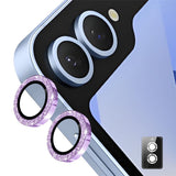 ENKAY Samsung Galaxy Z Flip7 Glitter Kameralinsebeskyttelse - Lilla