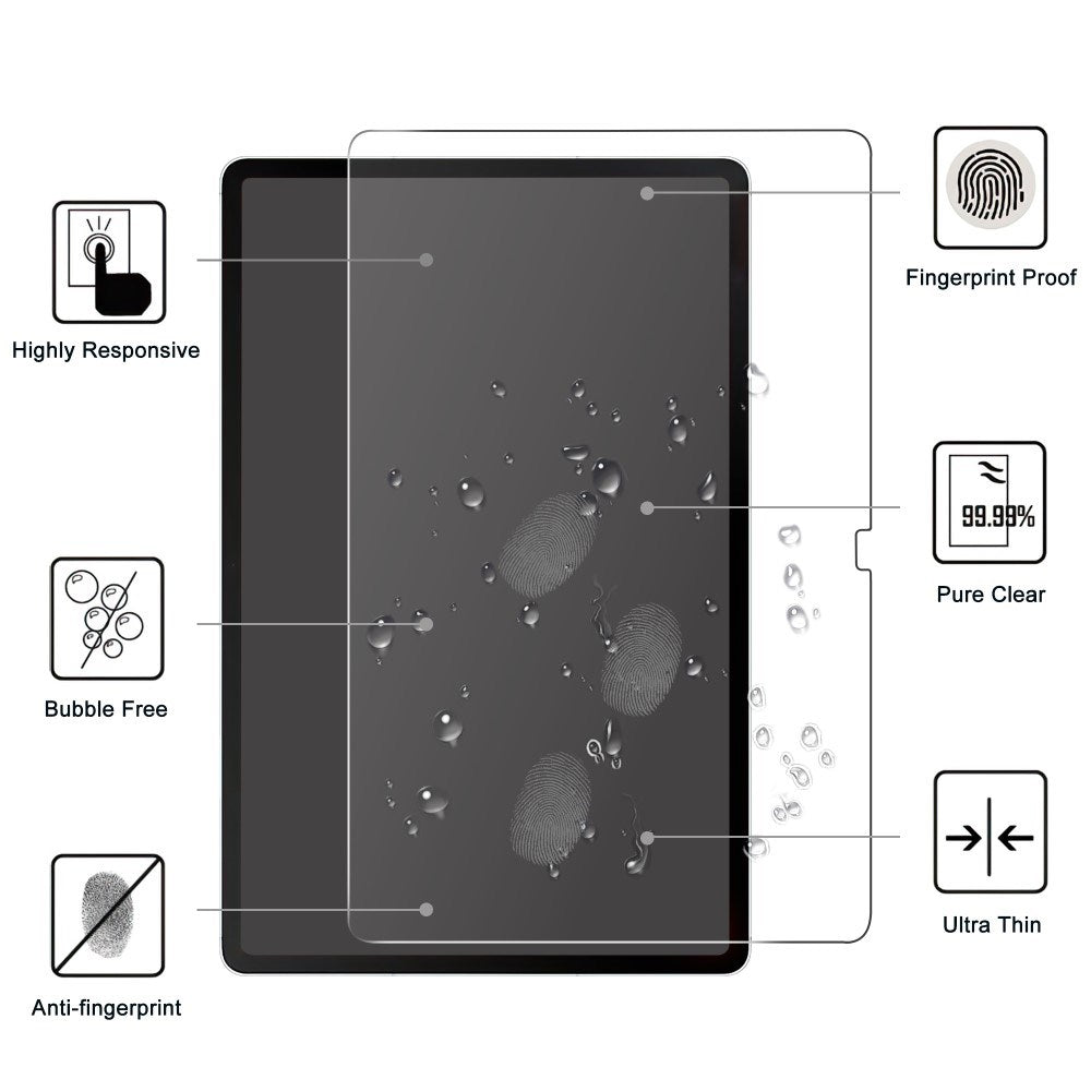 Samsung Galaxy Tab S10 FE+ (Plus) Herdet Skjermbeskyttelsesglass - Gjennomsiktig