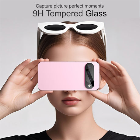 IMAK Google Pixel 10 Kameralinsebeskytter - Herdet Glass - Svart
