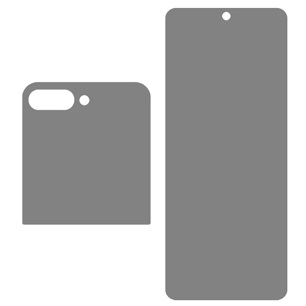 Samsung Galaxy Z Flip7 Skjermbeskytter med Personvernfunksjon - Gjennomsiktig