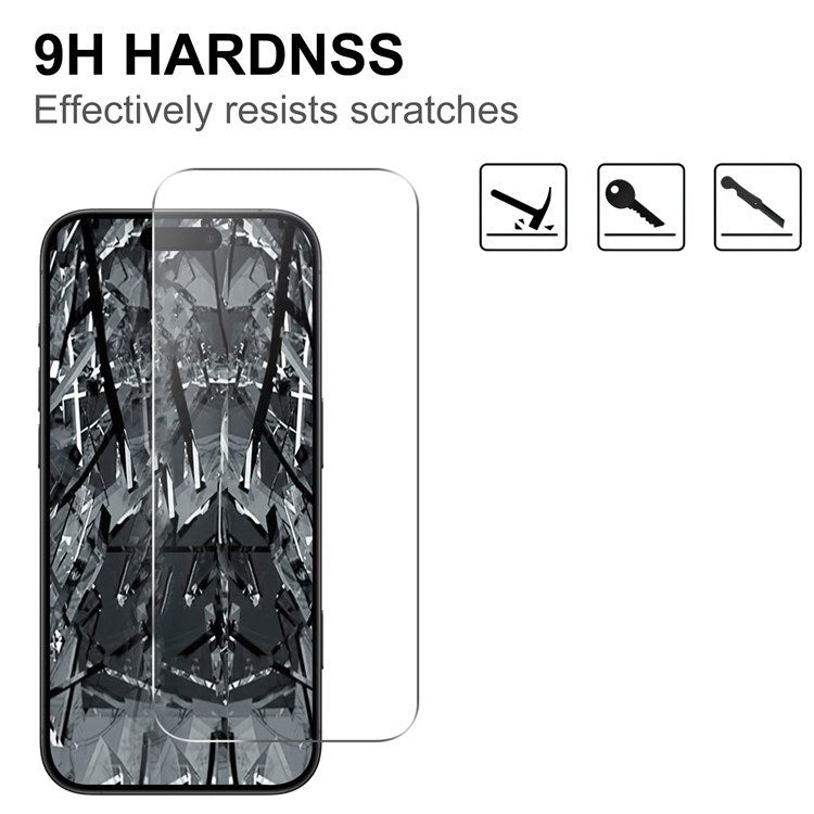 iPhone Air 2-i-1 Beskyttelsessett m. Herdet Skjermbeskyttelsesglass & 2 stk Kameralinsebeskyttelsesfilm - Gjennomsiktig